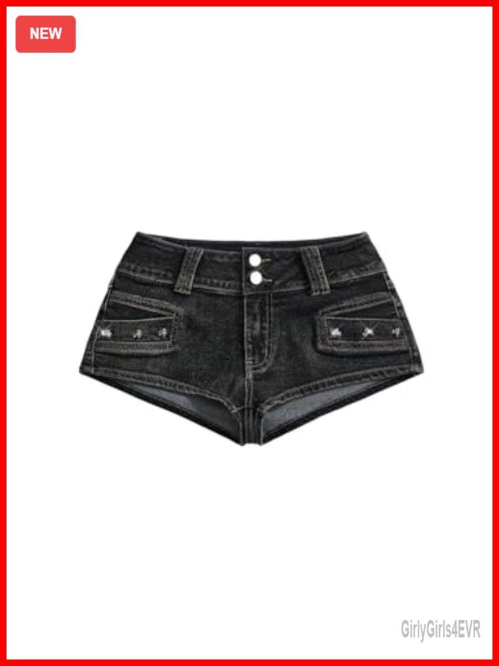 Y2K Low Rise Micro Denim Shorts Stretchy High Stretch